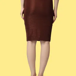 Popwings Pack Of 2 Heart Printed Above Knee Length Pencil Skirts image 5