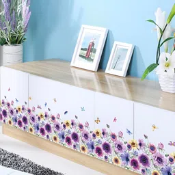 Asian royal Purple & Yellow 3D Printed Self Adhesive Wall Sticker-picture-40