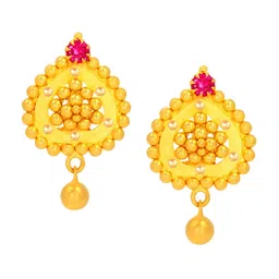 BHIMA 22K Hallmark 916 Purity Yellow Gold Ball Stud-picture-20