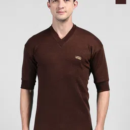 Lux Cottswool Pack Of 2 V-Neck Short Sleeves Thermal Tops-picture-22