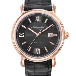 Mathey-Tissot Swiss Made Men Renaissance Automatic Black Dial Watch H9030PN-image-32