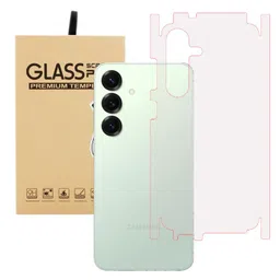 AARERED Compatible for Samsung galaxy s25 5G Thin Slim Fit Transparent full Back | 360 cover Skin Rear Screen Guard Protector Sticker Protective Film Wrap Not Glass (Matte finish) image 1