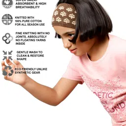 Bharatasya Kids Knitted Sports Sweatband image 5
