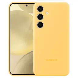 SAMSUNG Silicone Back Cover for Galaxy S24 (Combining Style and Durability, Yellow)-picture-16