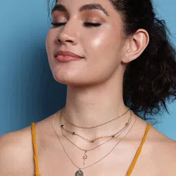 VOGUE PANASH Gold-Toned Brass Gold-Plated Handcrafted Necklace-image-1
