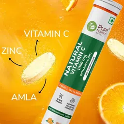 Pure Nutrition Vitamin C Effervescent Tablets - 20 Tablets - Orange Flavor image 4