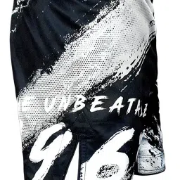 usi universal the unbeatable Men's Unbeatable Boxer Shorts TUF Stretch, 411HBR (L,Black-White) image 2