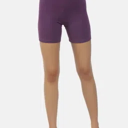 shyygl Girls and Women Cotton Spandex Tights Cycling Shorts Shorts Solid Color Model SL 921(Pack of 1) image 1