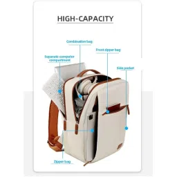 karrier Backpack with Padded Laptop Compartment, Expandable Bag Pack, Bag for Office, College, Students image 3