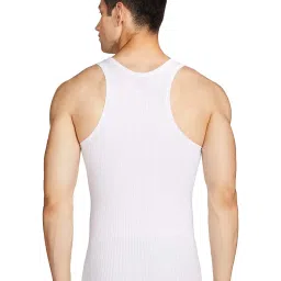 dixcy scott Originals Men's Regular Fit Solid 100% Combed Cotton Itch -Free & Comfortable U-Neck Sleeveless Tank Fit Under Shirt Vest Innerwear - Designer Vest (Pack of 2) image 2