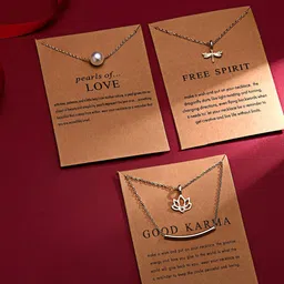 Pinapes Gold-Toned & White Gold-Plated Statement Necklace-picture-10