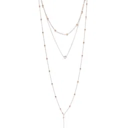 OOMPH Gold-Plated Layered Heart Shape Necklace-picture-32