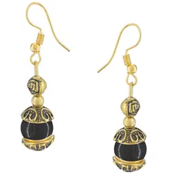 PRIVIU Gold-Plated Beaded Layered Necklace & Earrings image 4