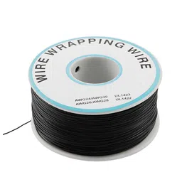 230m P/N B-30-1000 Insulated PVC Coated 30AWG Wire Wrapping Wire-Black image 2