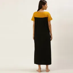 Nejo Feeding/Nursing Maternity Home Dress - Mustard image 3