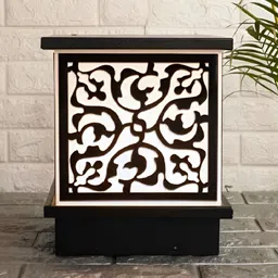 DENICRAAS Black & White Textured Outdoor Lamp image 4