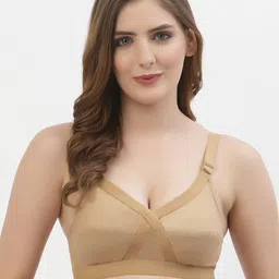 Floret Pack of 2  Black & Nude Colored Non Wired Full Coverage Everyday Bra image 4