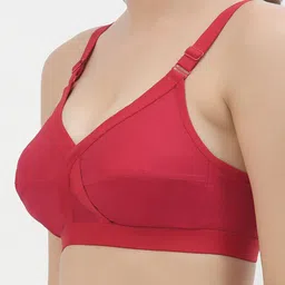 Floret Pack of 2 Black & Red Non-Padded Non-Wired Everyday Bras image 3