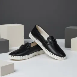 EZOK Women Trendy Casual Loafers - Black-image-96