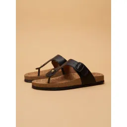 Eridani Cole Buckle Flat Sandals Black image 1