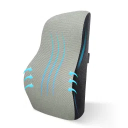 SLEEPSIA Memory Foam Lumbar Support - Orthopedic Backrest Cushion Grey-image-11