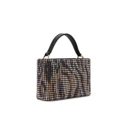 Lavie Luxe Multi-Color Stone Embellished Handheld Bag with Detachable Strap image 2