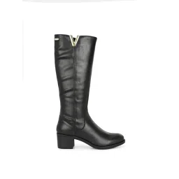 Delize Black Women Knee High Casual Boots image 2