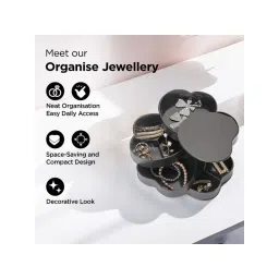 UMAI Heart-Shaped Jewellery Organiser, Black image 3