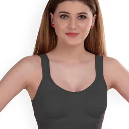 AROUSY Non-Padded Non-Wired Bra & Mid-Rise Briefs Set G_Gayla Set_Black_32 image 3