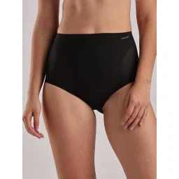 calvin klein fashion Calvin Klein High Rise Solid Black Hipster image 1