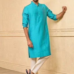 Tasva Ethnic Striped Regular Kurta With Trousers image 3