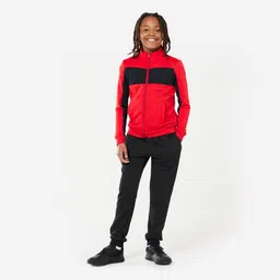 Kids' Unisex Breathable Tracksuit - Red/Black-image-72