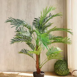 Pure Home and Living Green Faux Mini Palm Potted Plant image 1