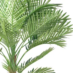 Pure Home and Living Green Faux Mini Palm Potted Plant image 4