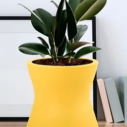 LASAKI Yellow Ceramic Planter image 4