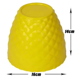 Kuber Industries Blue & Yellow 12 Pieces Textured Planters image 4