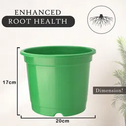 Kuber Industries 5-Pcs Green Durable Planters image 5