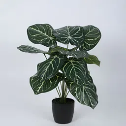 Home Bloom Green Rubber Artificial Plant With Pot image 2