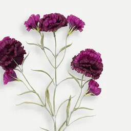Pure Home and Living Purple Carnation Artificial Flowers image 4