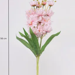 BS AMOR Pink & Green Faux Artificial Flower Bunch image 3