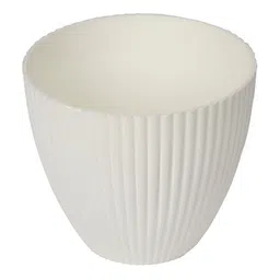 Kuber Industries White & Red 3 Pieces Flower Planters image 3