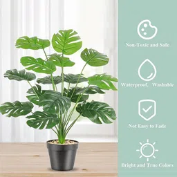 Homesake Green Faux Tropical Plant With Out Pot image 5