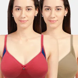Sonari Coral & Nude Set Of 2 Non-Padded Everyday Bra-picture-40