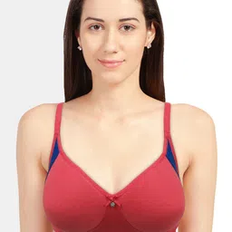 Sonari Coral & Blue Non Padded Seamless Everyday Bra Set Of 2 image 5