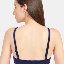 Sonari Coral & Blue Set Of 2 Non Padded Non Wired Medium Coverage Bra image 2