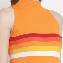 Kalt Orange Fitted Regular Top image 4