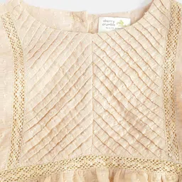 Cherry Crumble Beige Ruffle Regular Top image 3