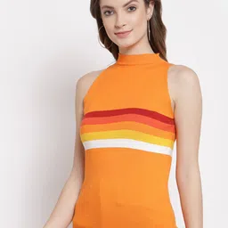 Kalt Orange Fitted Regular Top image 2