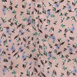 Tiny Girl Floral Printed Mandarin Collar A-Line Top image 2