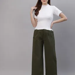 Friskers Women White Pack of 2 Solid Tops image 4